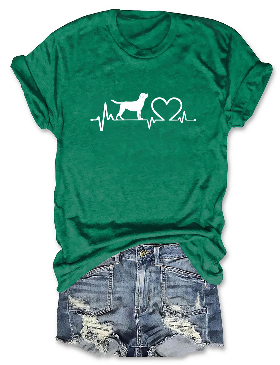 Labrador Heartbeat Funny T-shirt