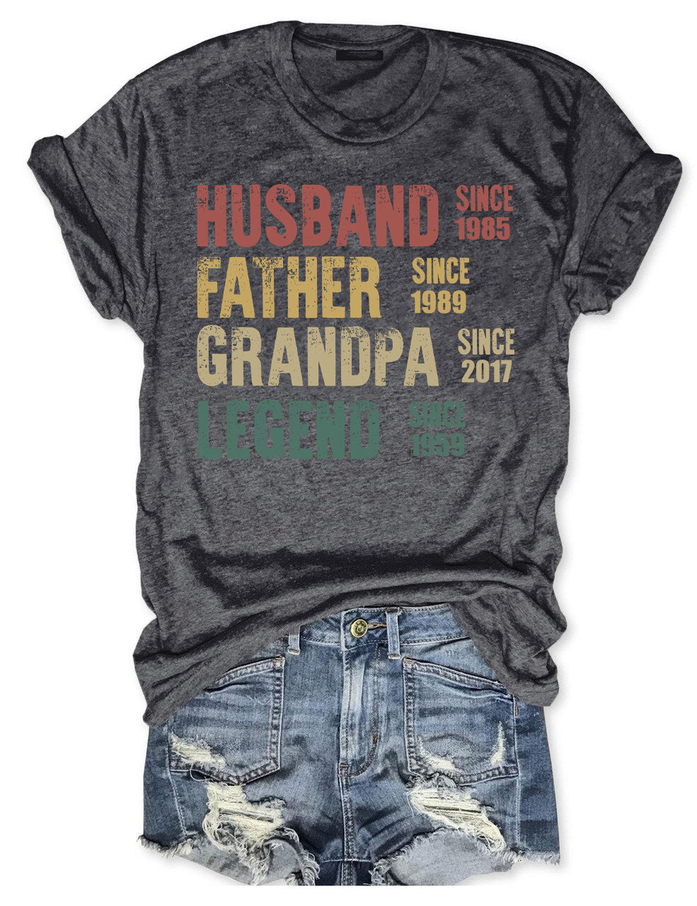 Custom Dad Grandpa T-shirt