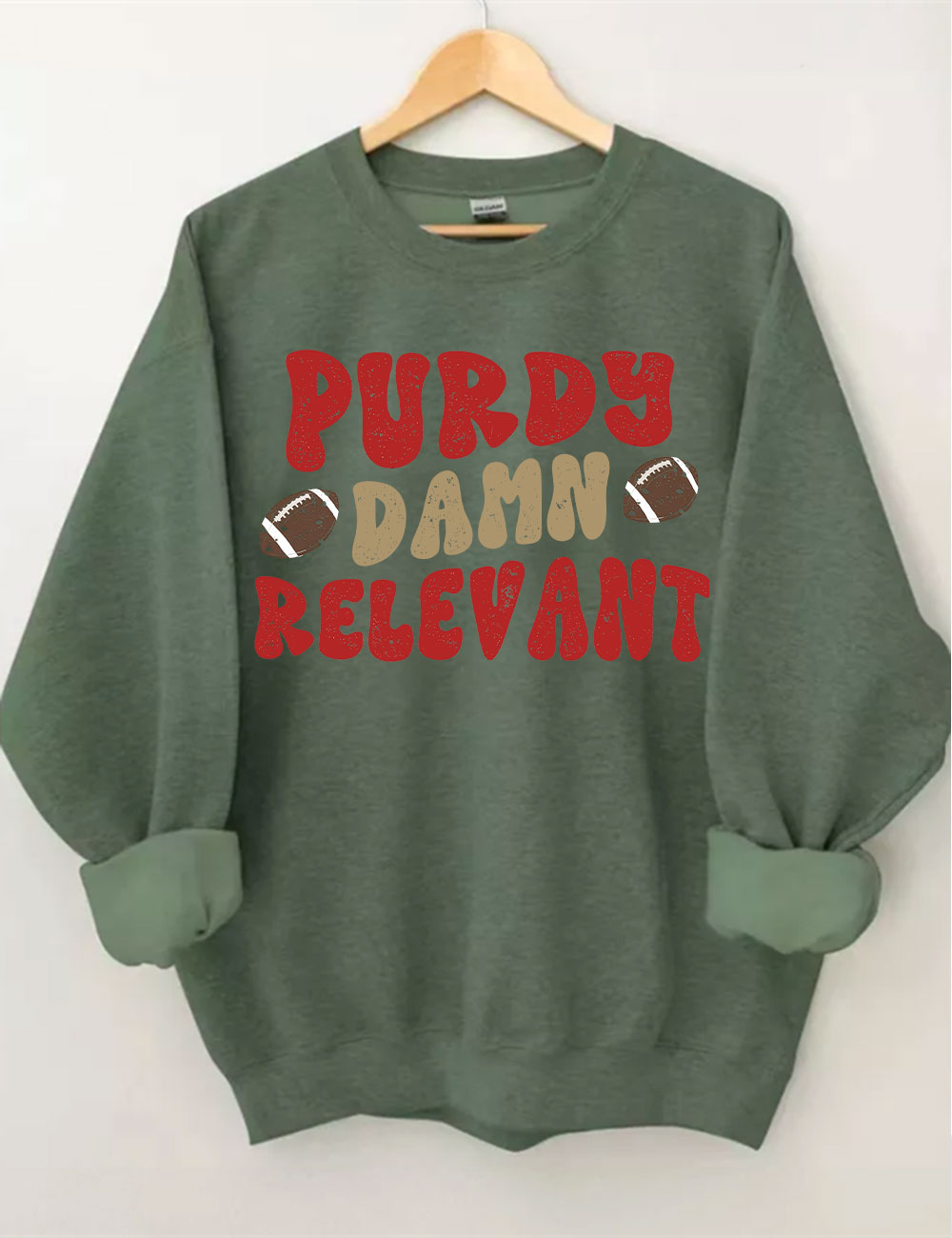 Purdy Damn Relevant 49ERS Football Sweatshirt