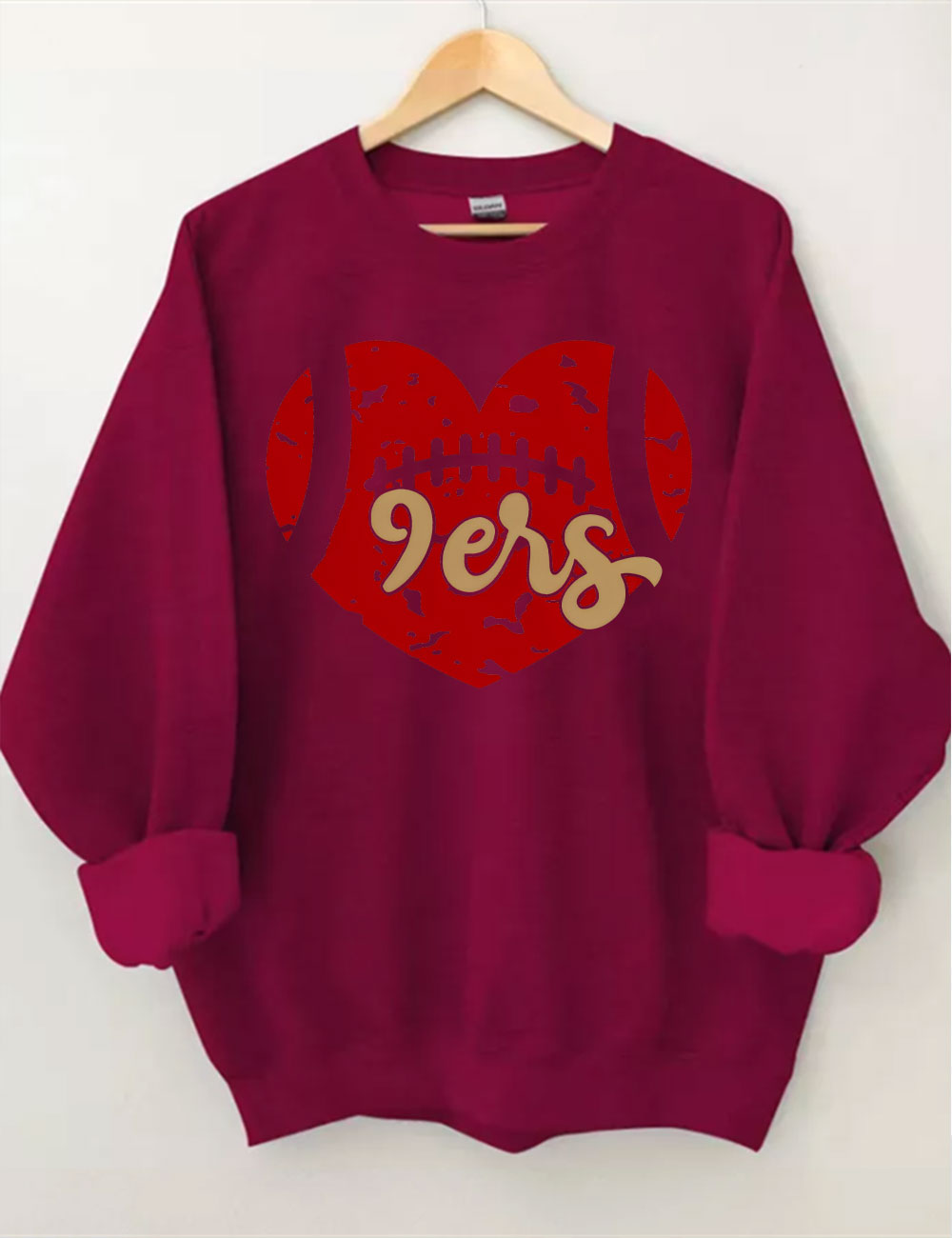9ers Heart San Francisco Football Sweatshirt
