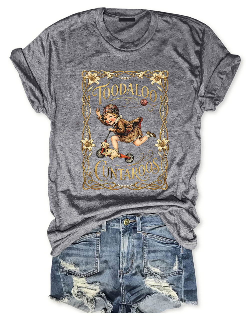 Retro Roller Girl T-shirt