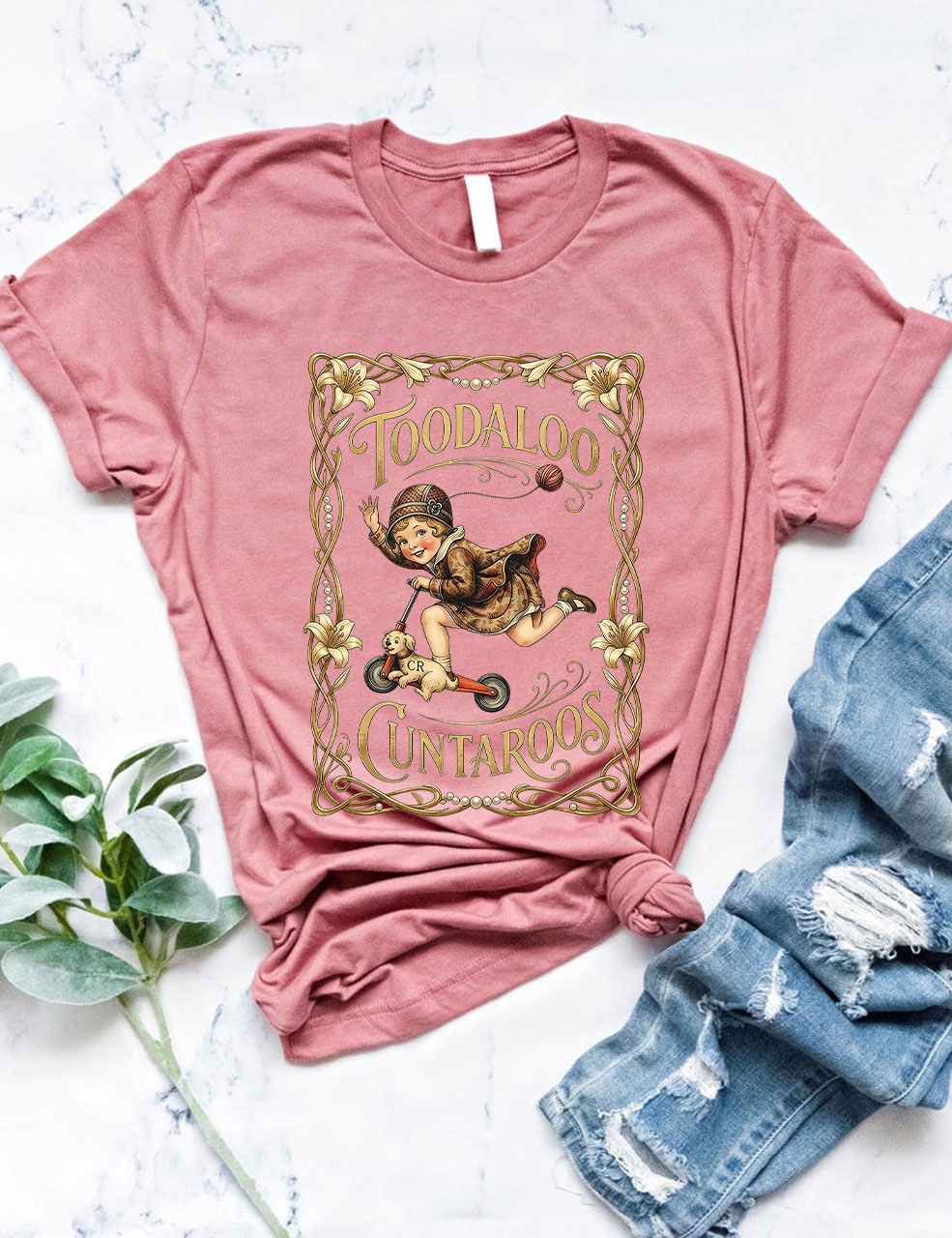Retro Roller Girl T-shirt