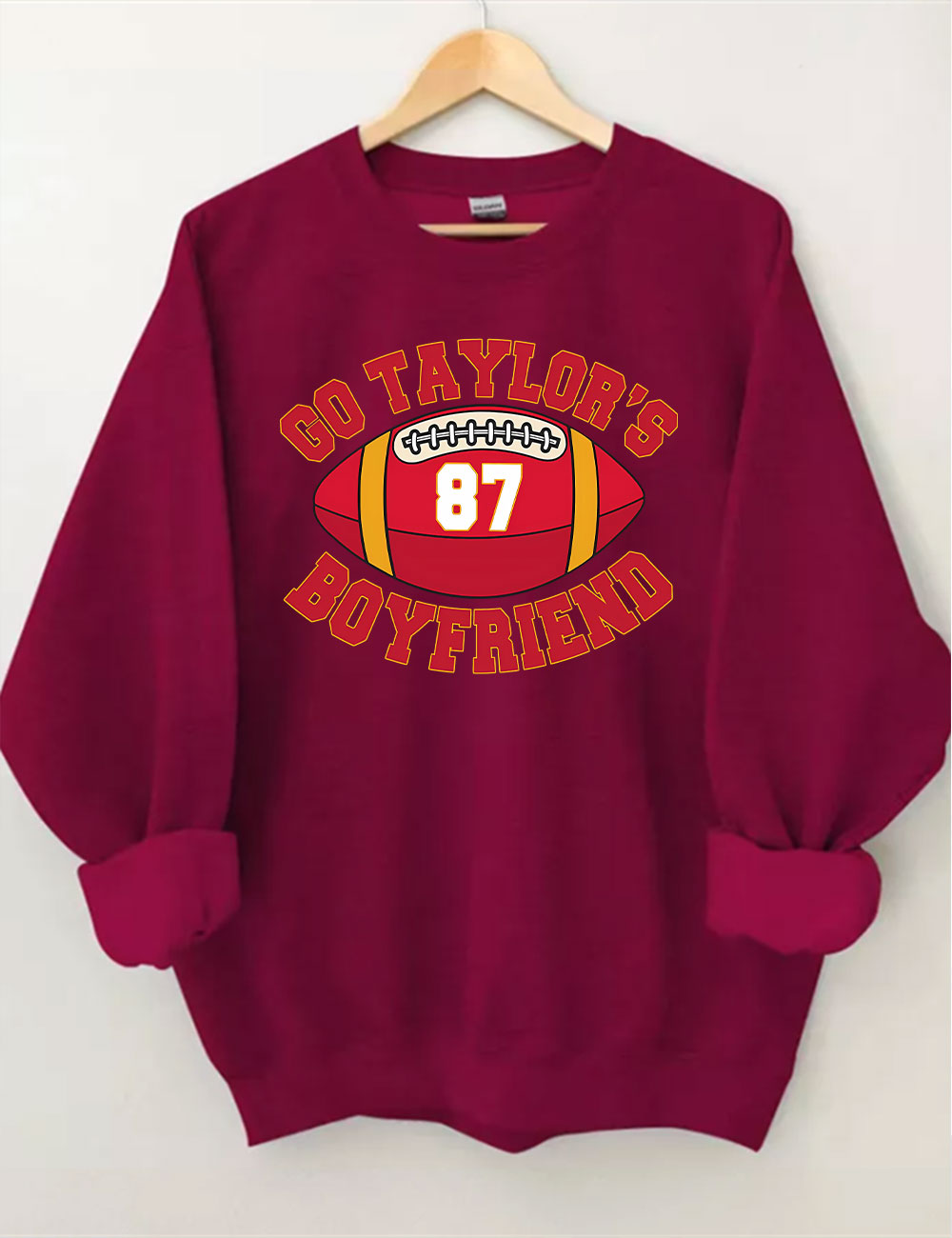 Go Taylor's Boyfriend Kelce Chiefs Football Sweatshirt