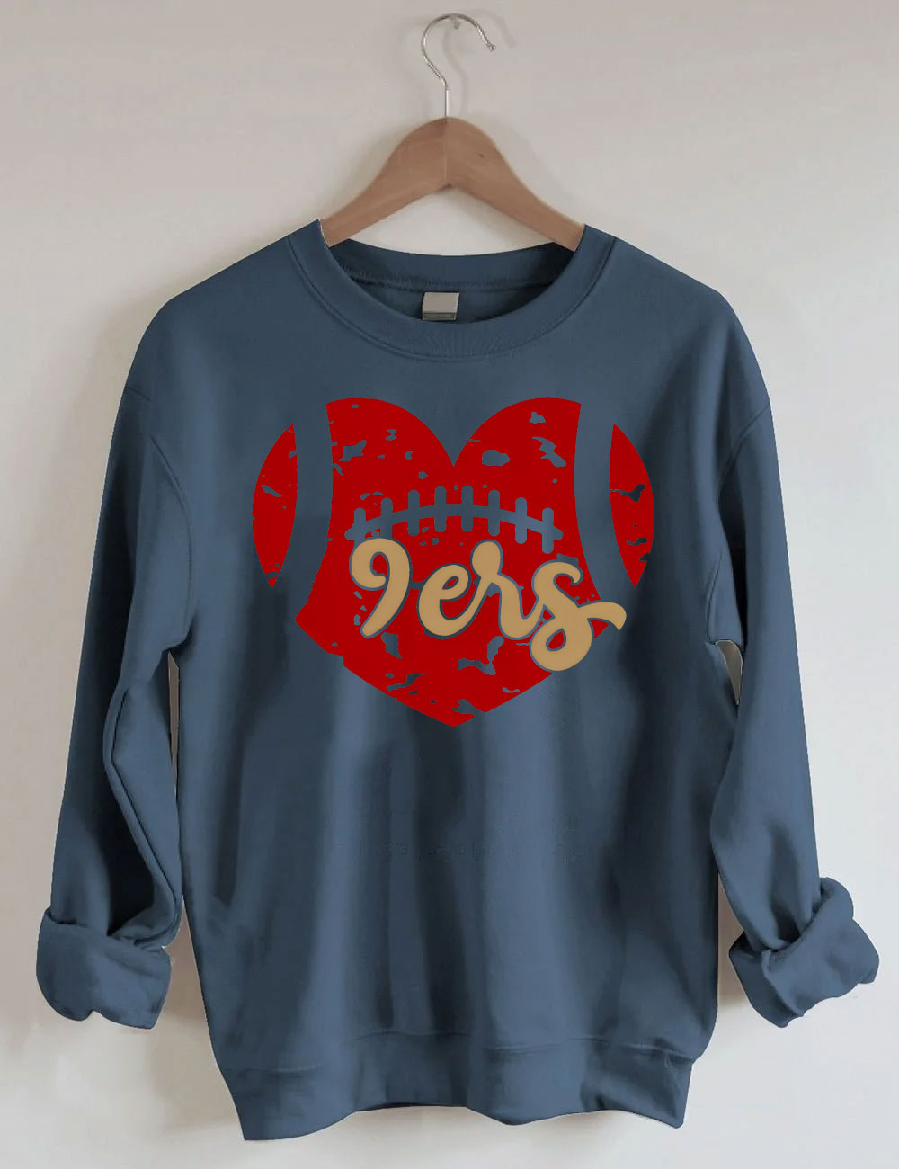 9ers Heart San Francisco Football Sweatshirt