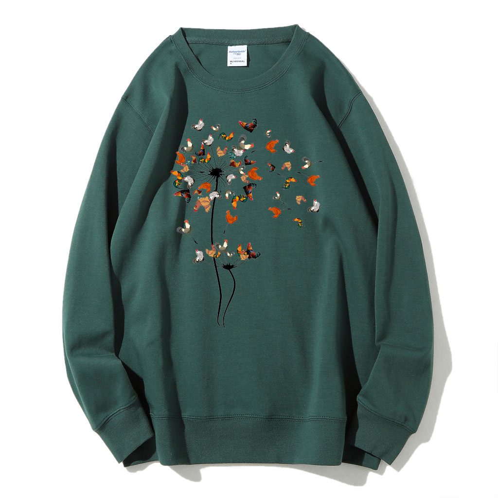 Dandelion Chicken Flower Sweatshirt