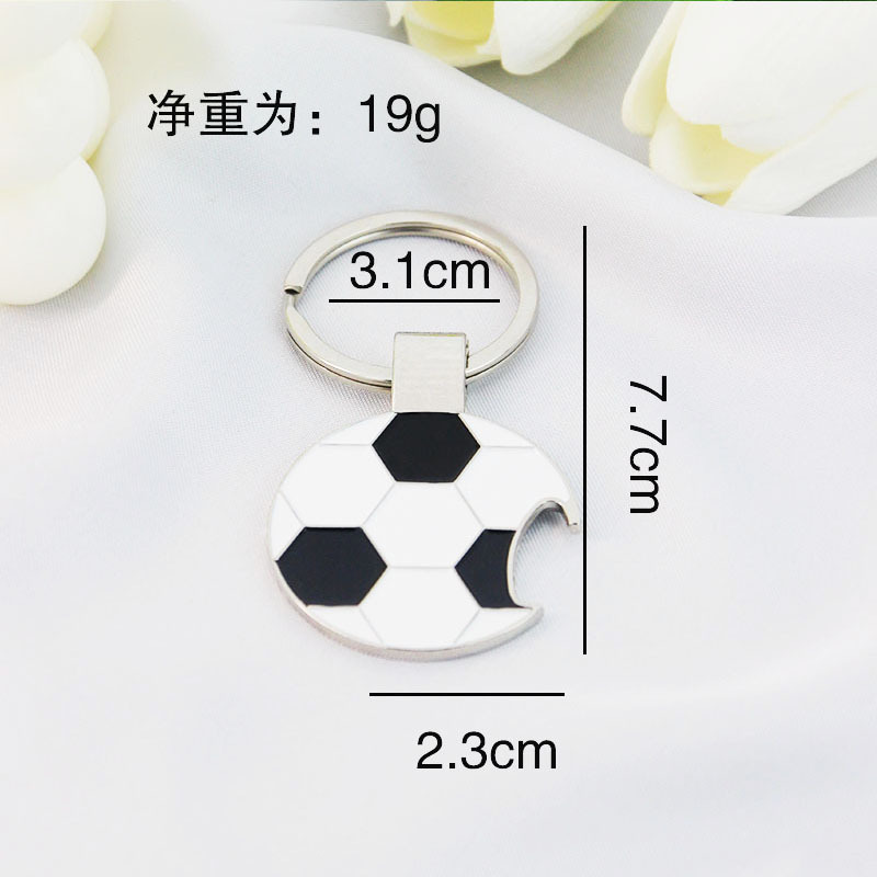 Metal Bowling Ball Keychain Sports Meeting Badminton Soccer Gift Golf Pendant Tennis Table Tennis Key