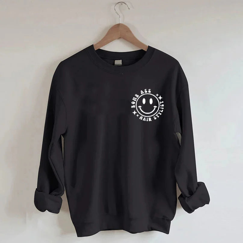 Somebody's Bomb Ass Hair Stylist Sweatshirt-Shehaha