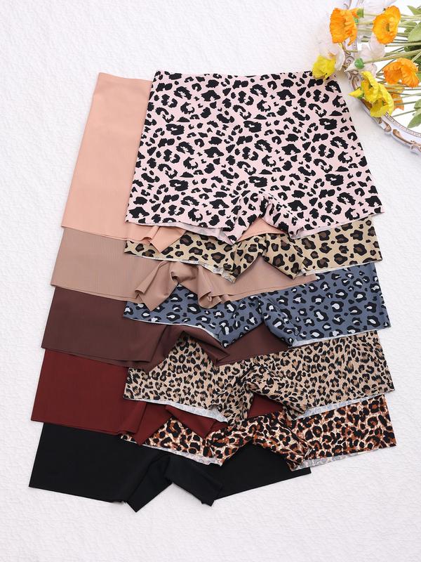 Women's Leopard Print Seamless Boyshorts