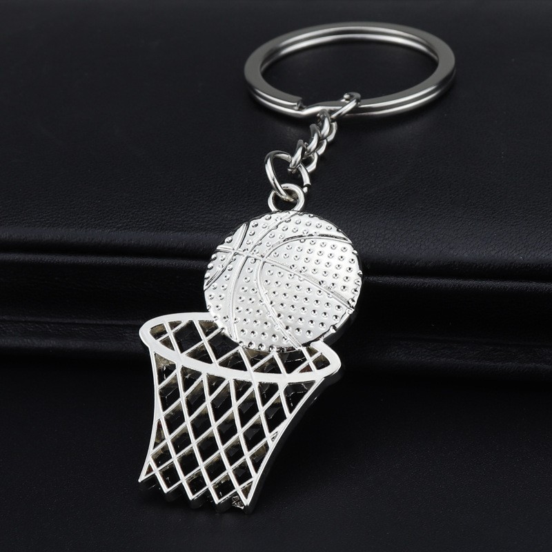 Metal Bowling Ball Keychain Sports Meeting Badminton Soccer Gift Golf Pendant Tennis Table Tennis Key