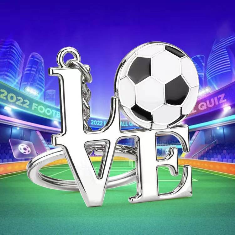 Metal Bowling Ball Keychain Sports Meeting Badminton Soccer Gift Golf Pendant Tennis Table Tennis Key