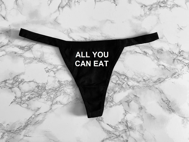 Funny Love Letter Thong Underwear