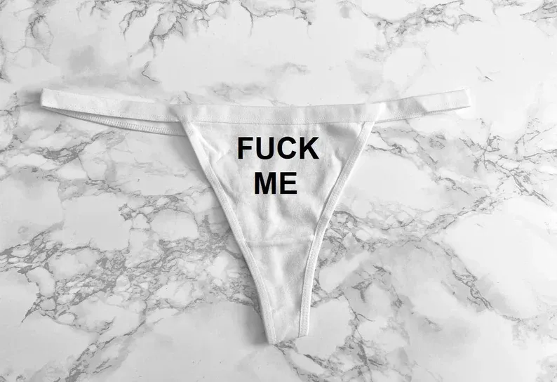 3pcs Funny Love Letter Thong Underwear