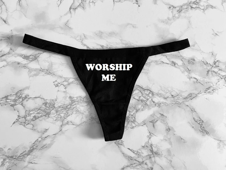 3pcs Worship Me Women's Thong Underwear