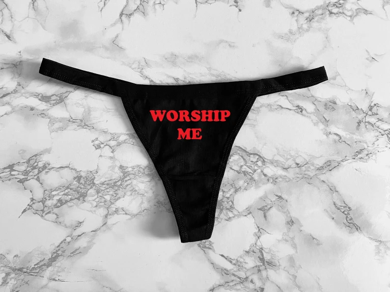 3pcs Worship Me Women's Thong Underwear