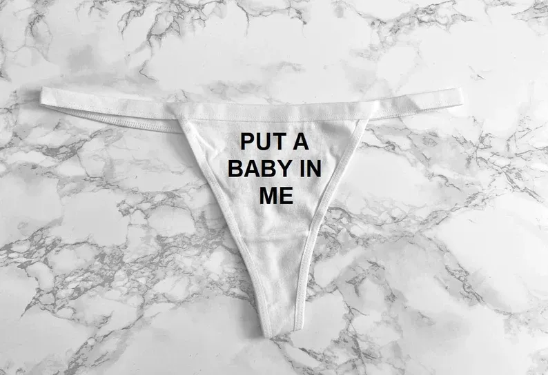 3pcs Funny Love Letter Thong Underwear