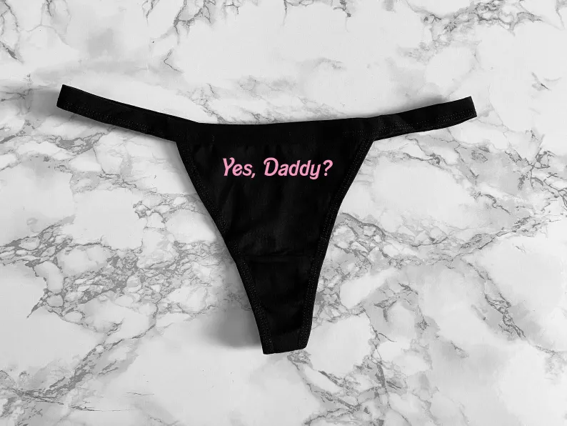 3pcs Yes, Daddy? Women's Thong Underwear