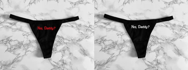 3pcs Yes, Daddy? Women's Thong Underwear