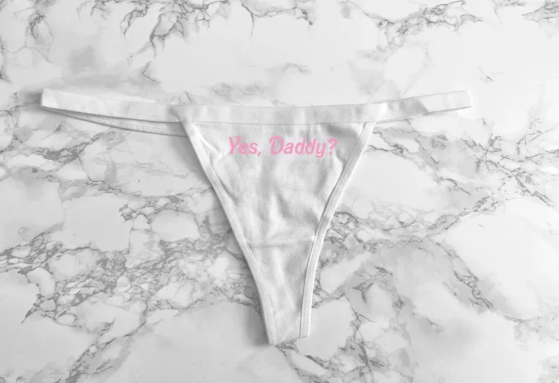 3pcs Yes, Daddy? Women's Thong Underwear