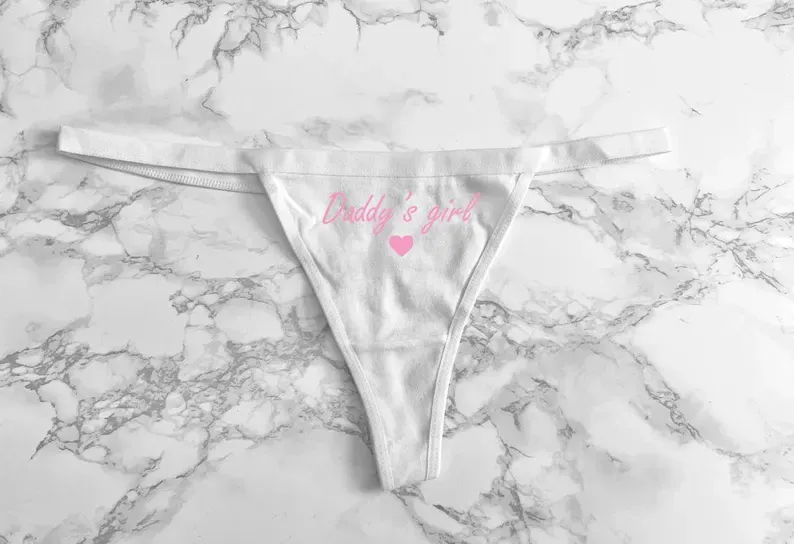3pcs Funny Love Letter Thong Underwear