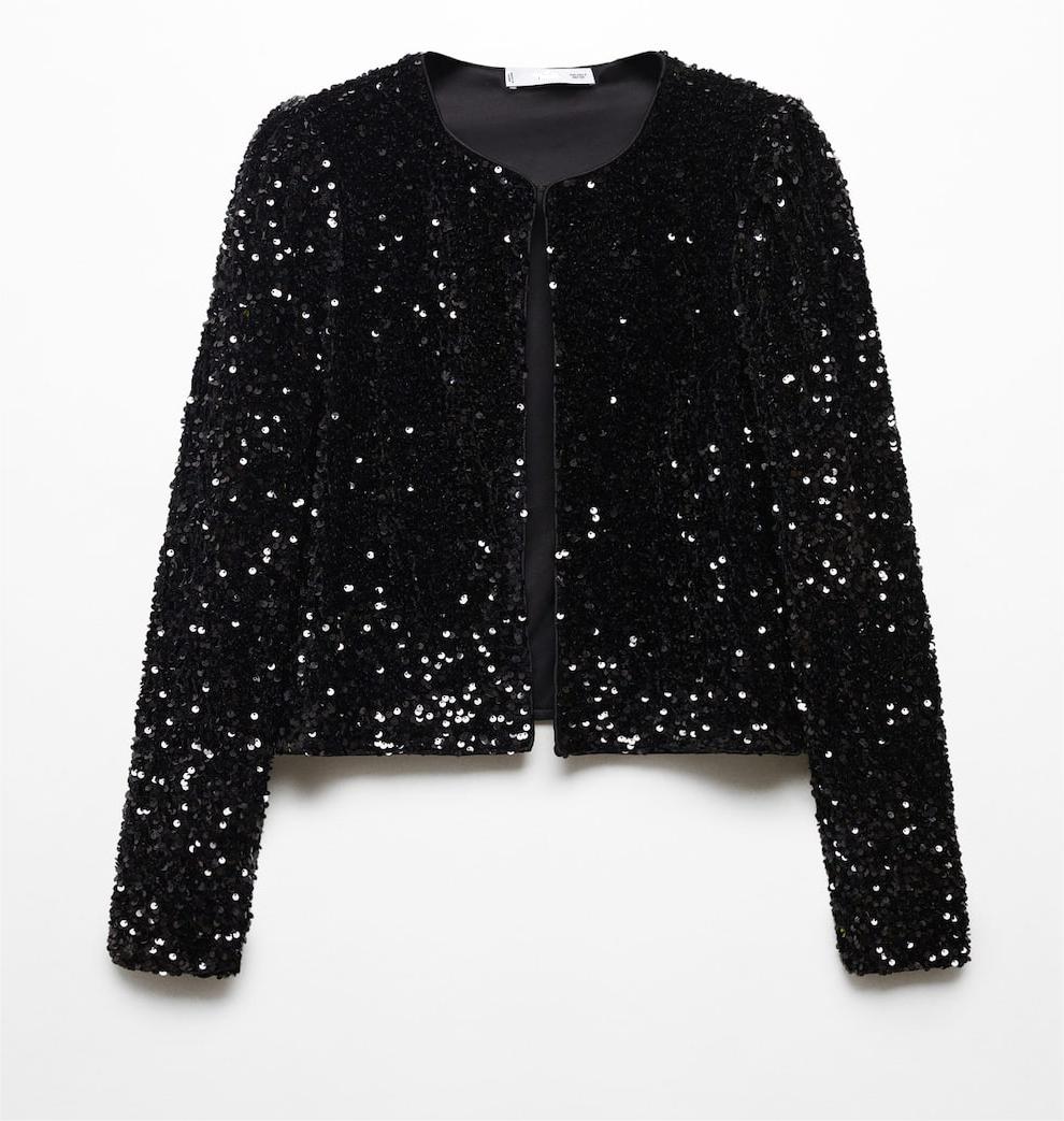 Sequin Embroidered Jacket & Shorts Set