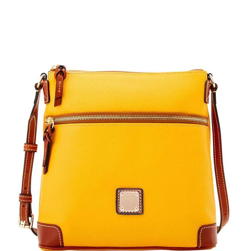 Retro Pebble Grained Lychee Crossbody Bag