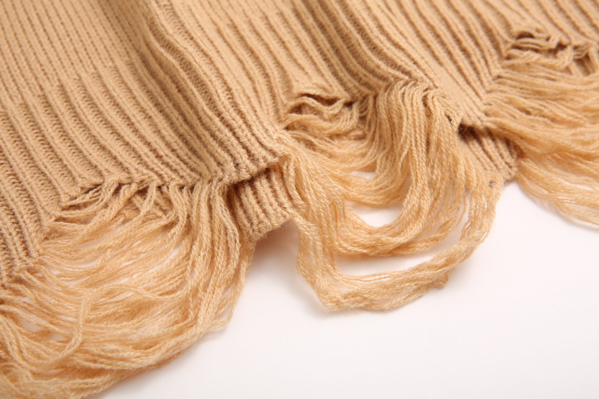 Smiley Knitwear with Distressing Detail