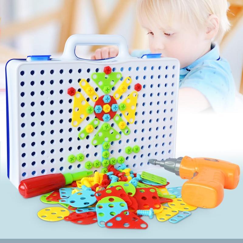 Smart Building Block Games Set With Toy Drill & Toolset