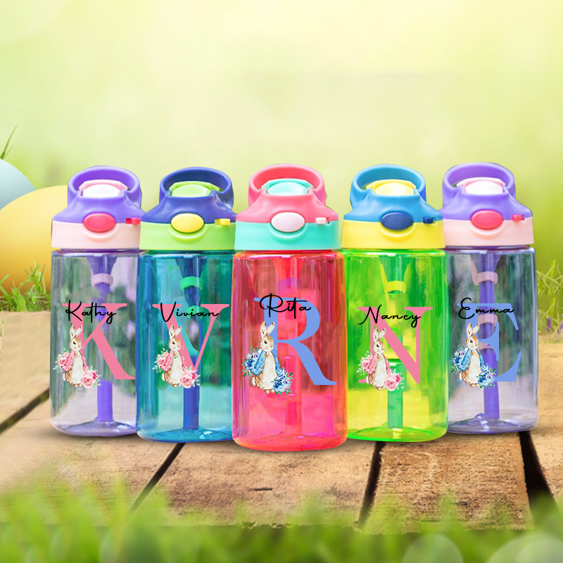 Personalised BPA Free 16oz Easter Kid Water Bottles | YouBottle64
