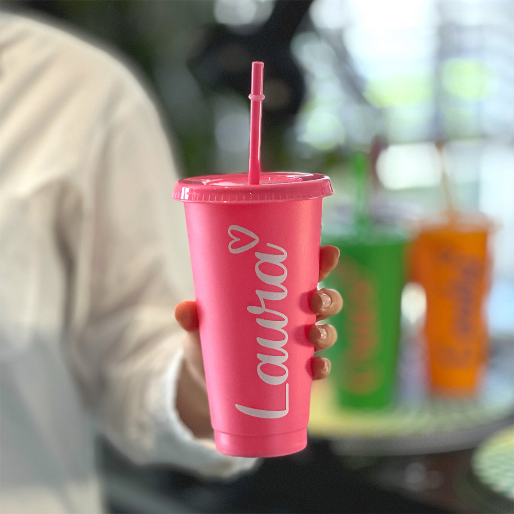 Personalised 24oz Summer Party Tumbler with Straw | YouTumbler22
