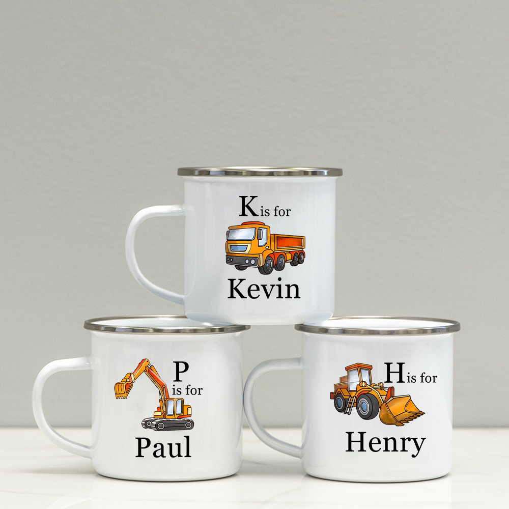 Personalised 12oz Truck Mugs for Kids  | KidMug35