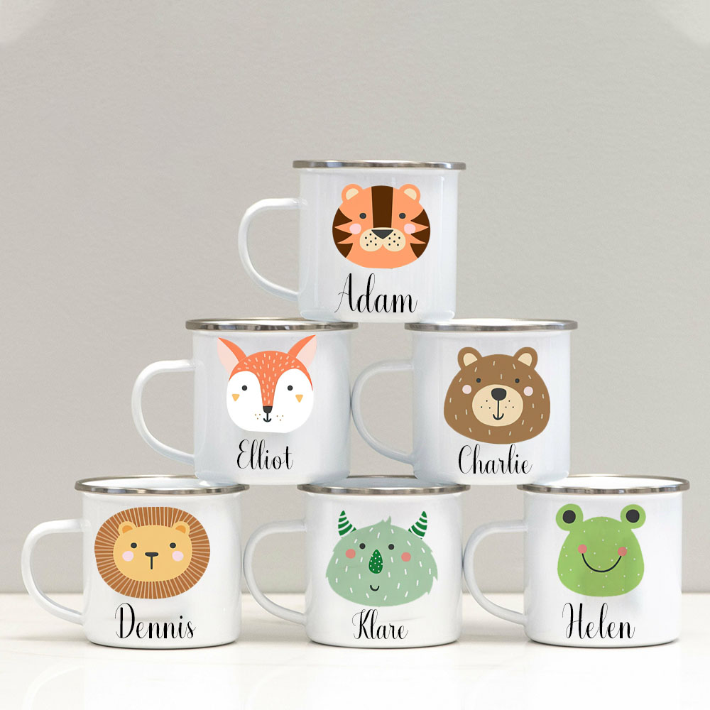Personalised 12oz Cute Pattern Mugs for Kids  | KidMug37