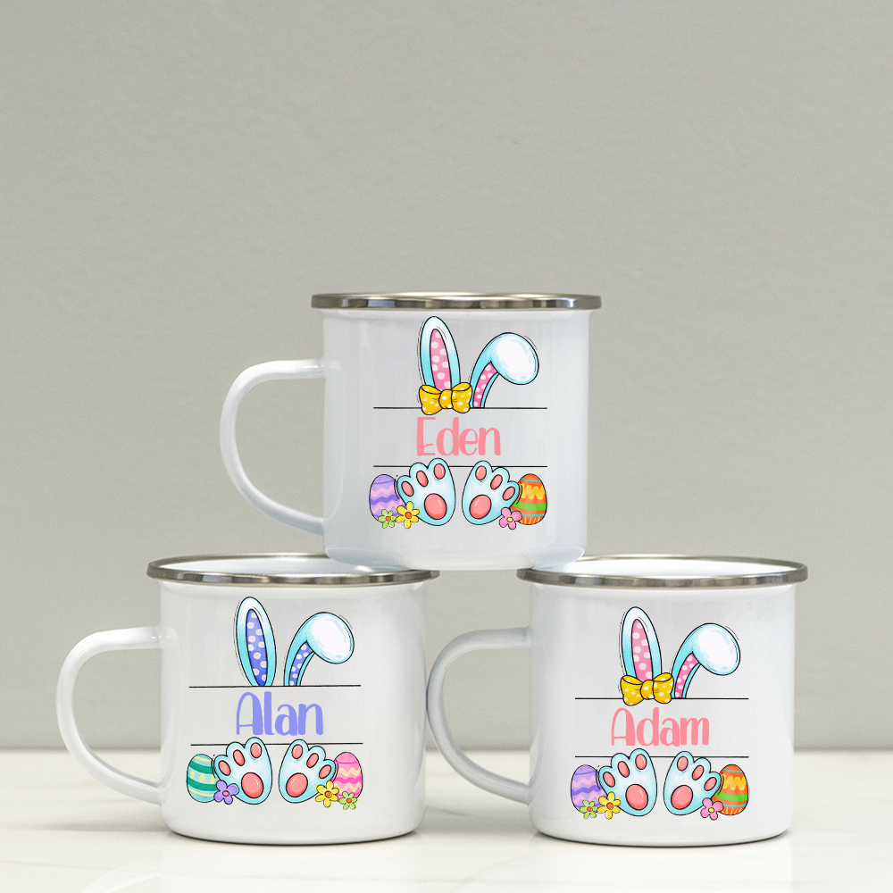 Personalised 12oz Easter Monogram Mugs for Kids  | KidMug41