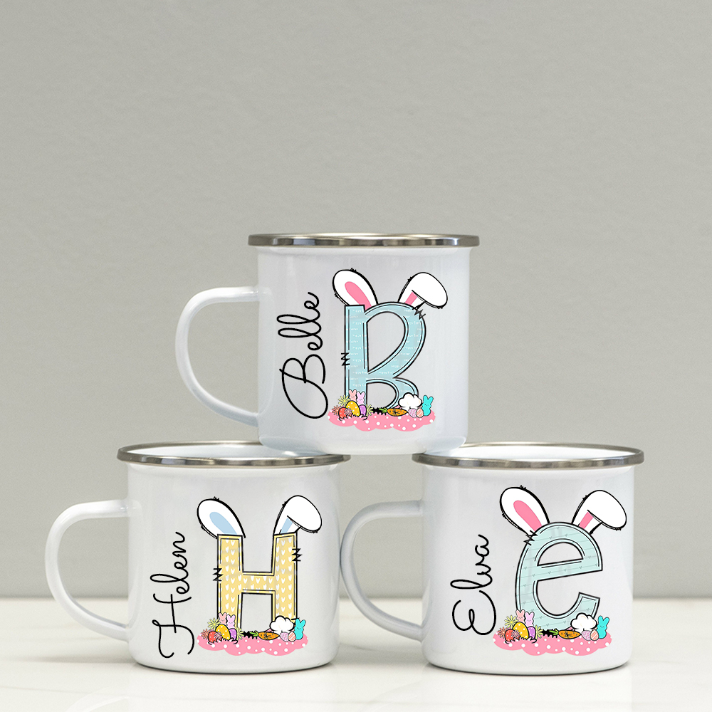 Personalised 12oz Easter Monogram Mugs for Kids  | KidMug43