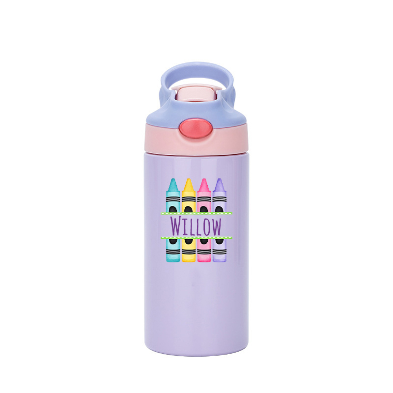 Personalised BPA Free 12oz Kid Water Bottles | YouBottle76