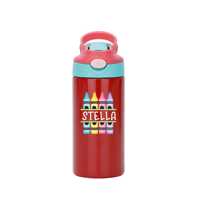 Personalised BPA Free 12oz Kid Water Bottles | YouBottle76