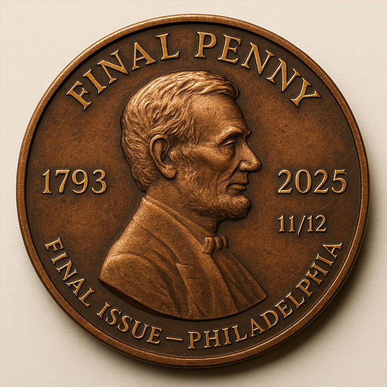 New Arrival "The Last Cent" Commemorative Coin  Set