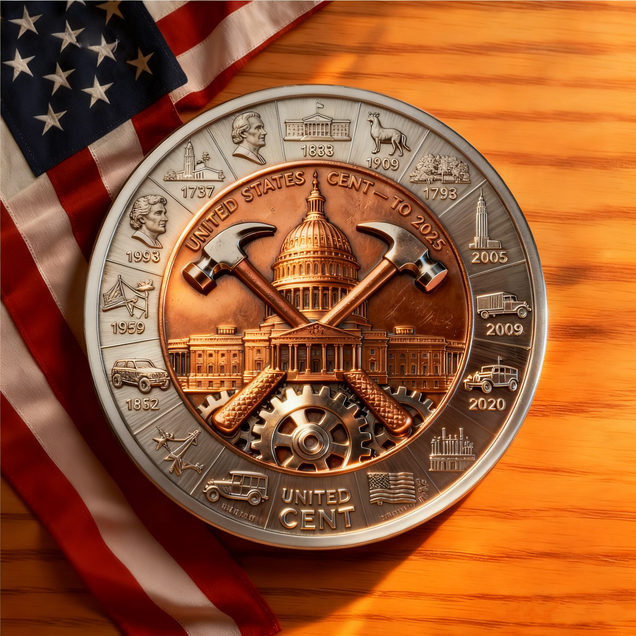 New Arrival "The Last Cent" Commemorative Coin  Set