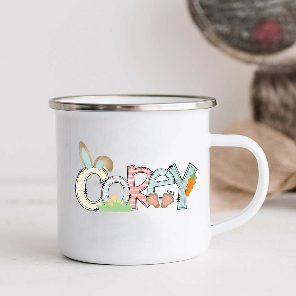Personalised 12oz Easter Monogram Mugs for Kids  | KidMug42