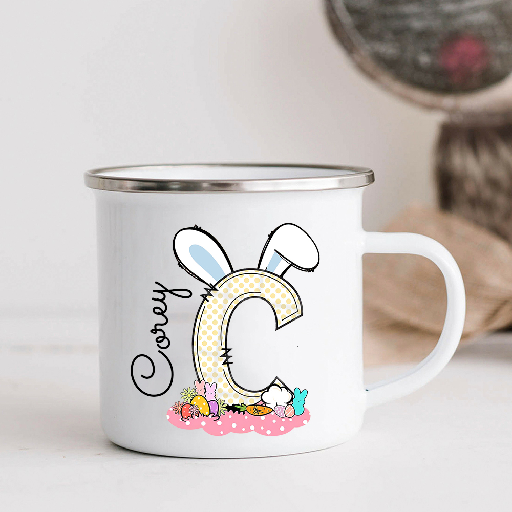 Personalised 12oz Easter Monogram Mugs for Kids  | KidMug43