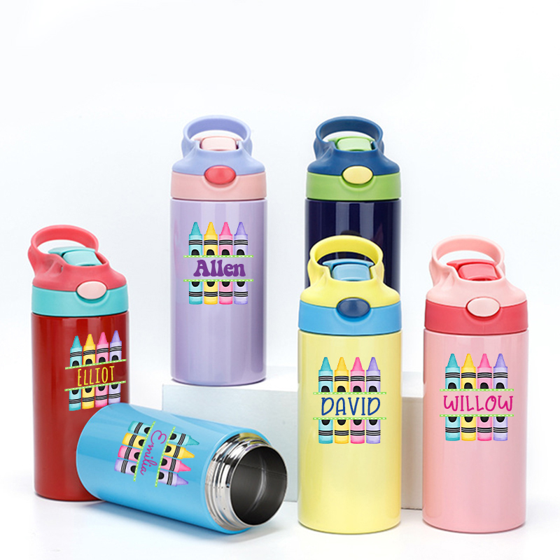 Personalised BPA Free 12oz Kid Water Bottles | YouBottle76