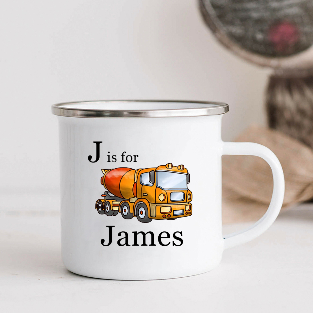 Personalised 12oz Truck Mugs for Kids  | KidMug35