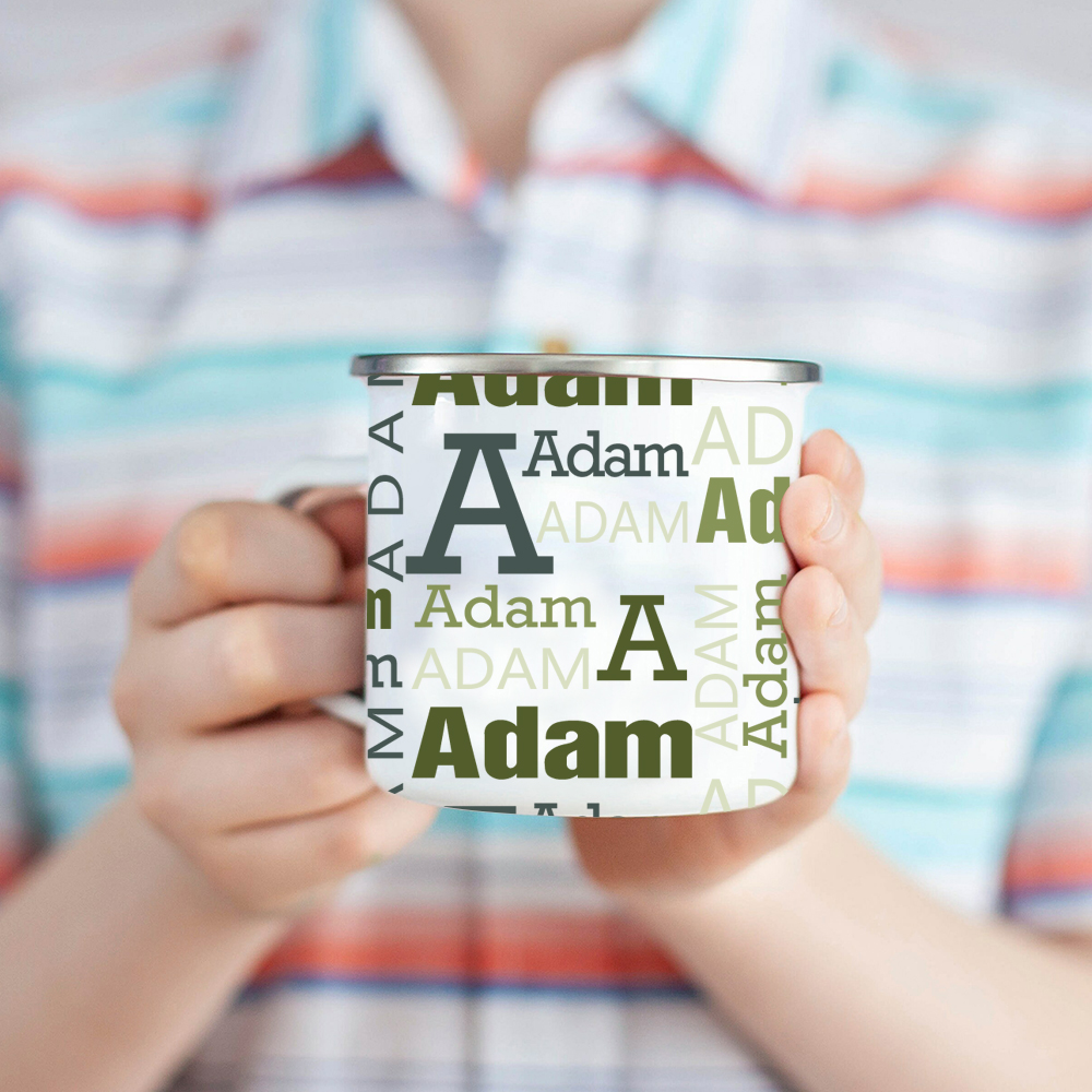 Personalised 12oz Monogram Mugs for Kids  | KidMug38