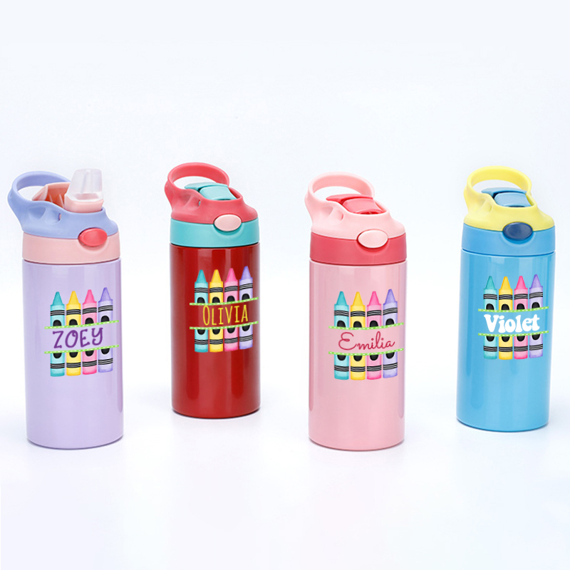 Personalised BPA Free 12oz Kid Water Bottles | YouBottle76