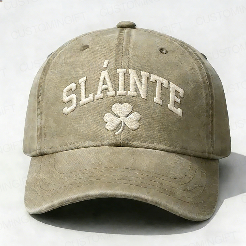 St. Patrick's Day Sláinte Embroidery Cap