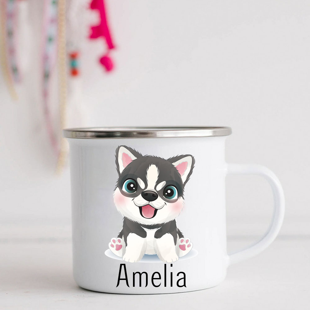 Personalised 12oz Cute Dog Mugs for Kids  | KidMug31