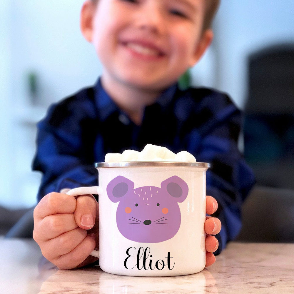 Personalised 12oz Cute Pattern Mugs for Kids  | KidMug37