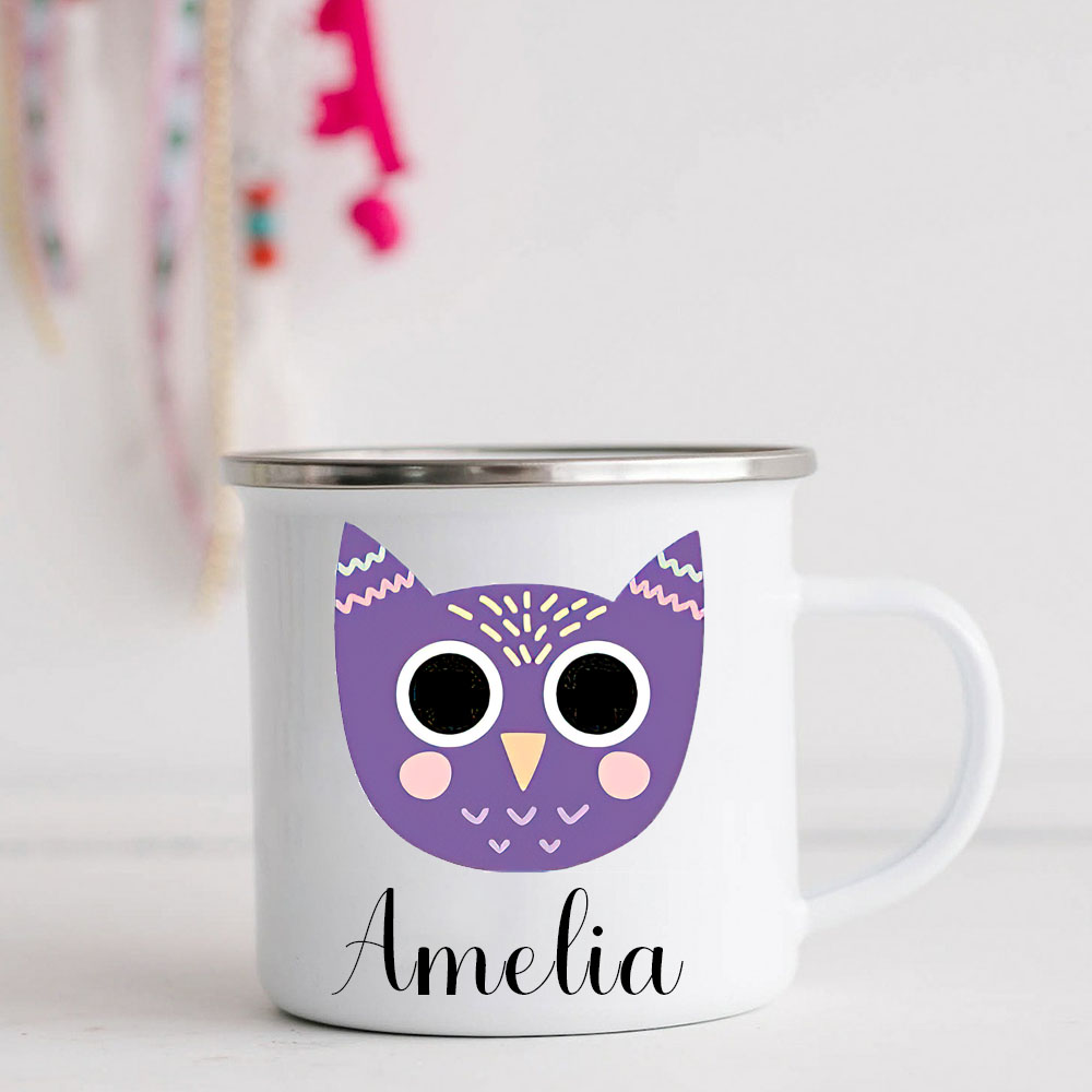Personalised 12oz Cute Pattern Mugs for Kids  | KidMug37