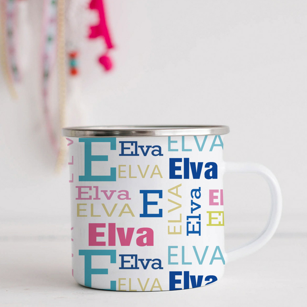 Personalised 12oz Monogram Mugs for Kids  | KidMug38