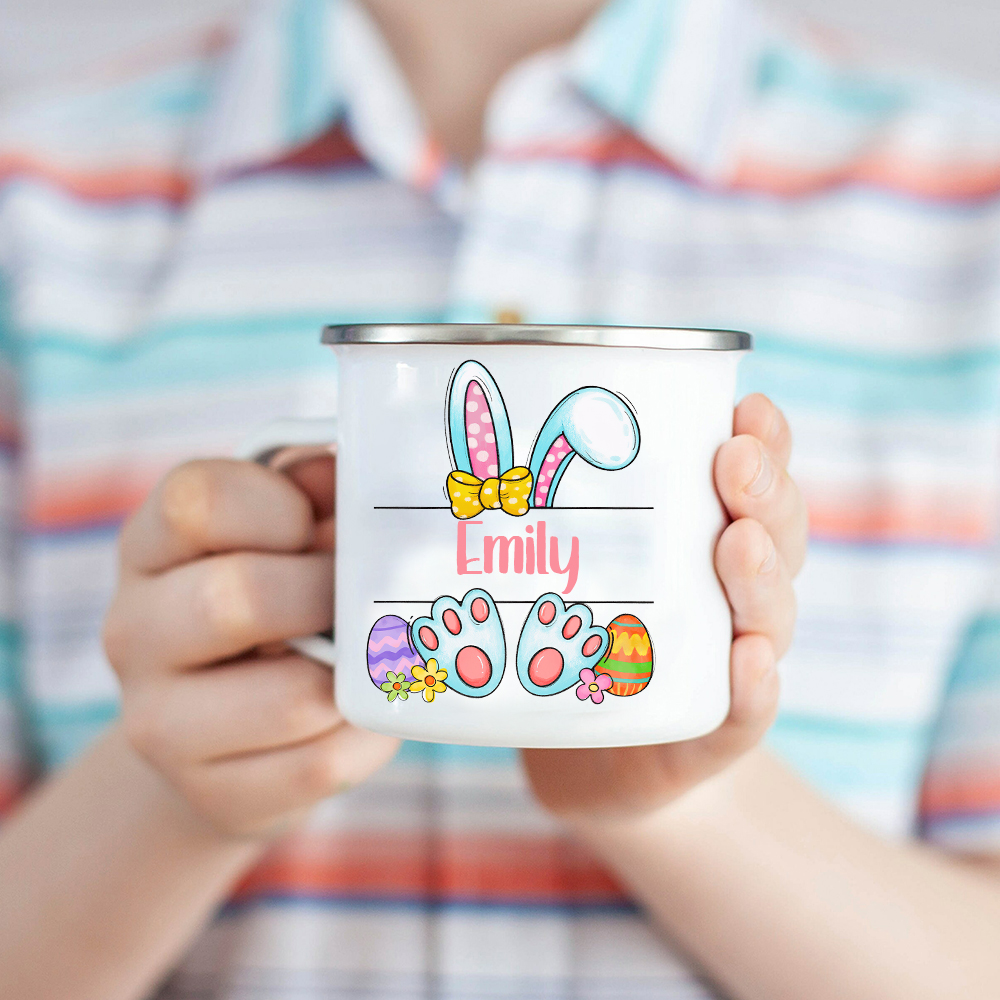 Personalised 12oz Easter Monogram Mugs for Kids  | KidMug41
