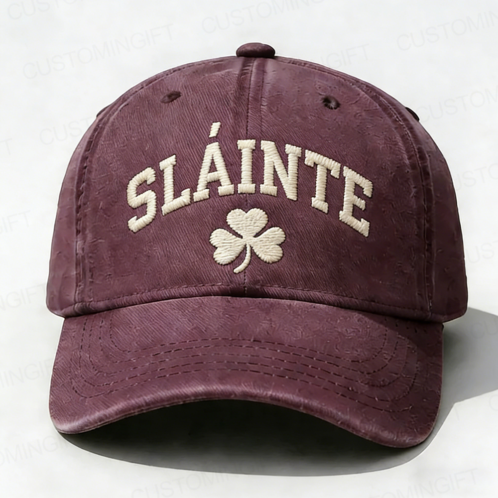 St. Patrick's Day Sláinte Embroidery Cap
